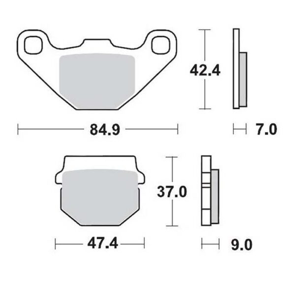 MMT Brake Pad Rear RM80/85 90-04 Front KX80/85 88-96-0