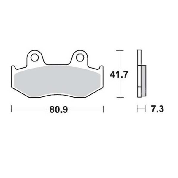 MMT Brake Pad Front XR250/500 84-87-0