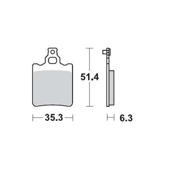 MMT Brake Pad Rear SX65 00-03-0