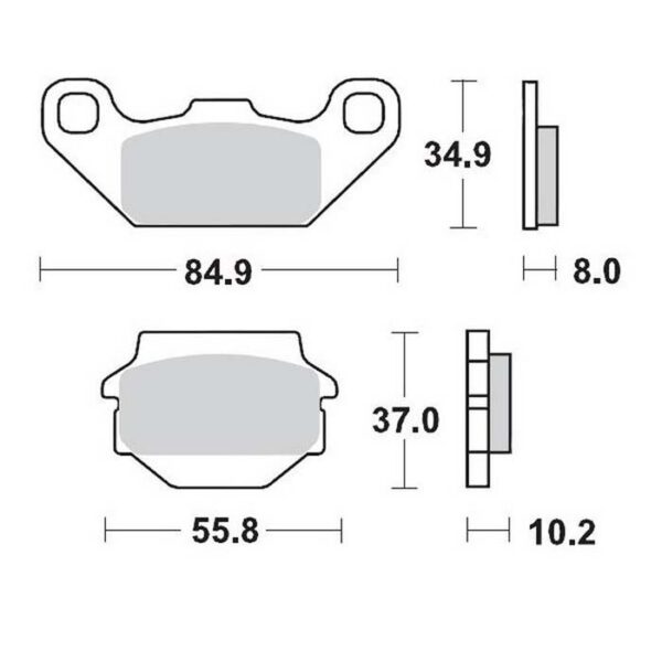 MMT Brake Pad Front Suzuki LT230 ,,-,,-0