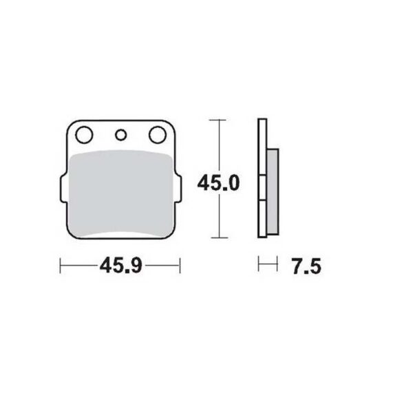 MMT Brake Pad Rear KX65/80/85 88-,, Race-0