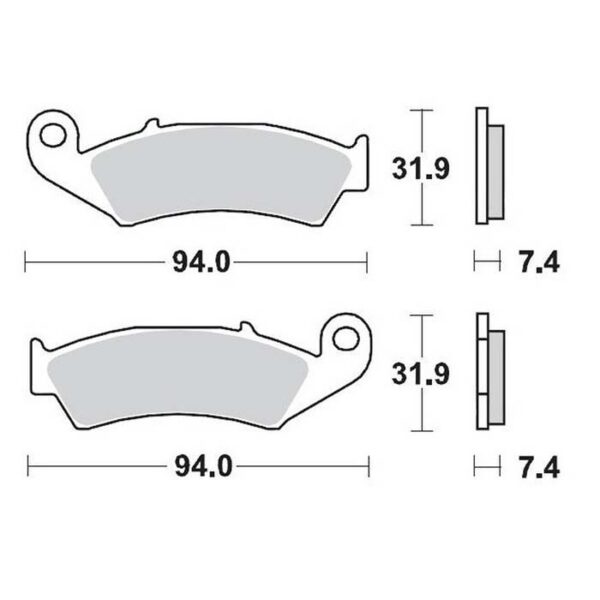 MMT Brake Pad Front CR125-500 87-94-0