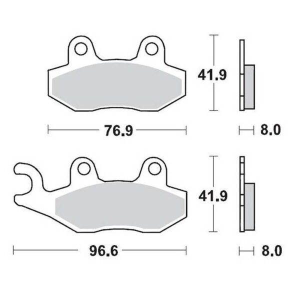 MMT Brake Pad Front RM,,-95 KX89-93 YZ,,-97 HVA92-94-0