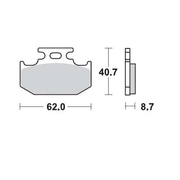 MMT Brake Pad Rear KX89-94 RM89-90 YZ90-91-0