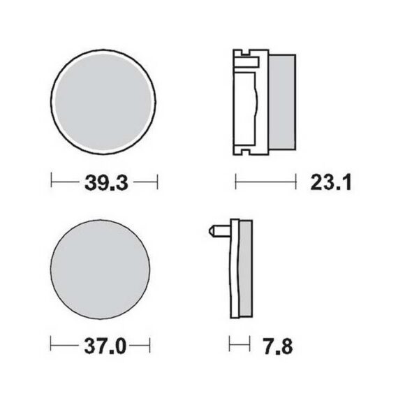 MMT Brake Pad Rear Blaster YFS200 88-04-0