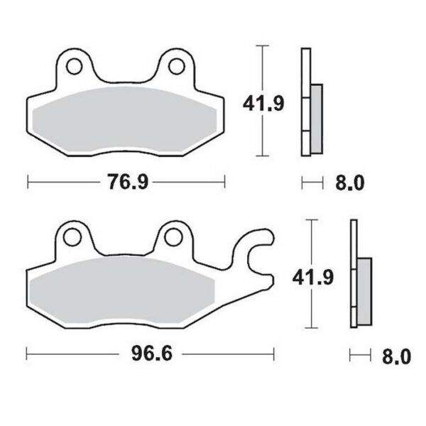 MMT Brake Pad Front KVF650/750 Bruteforce-0