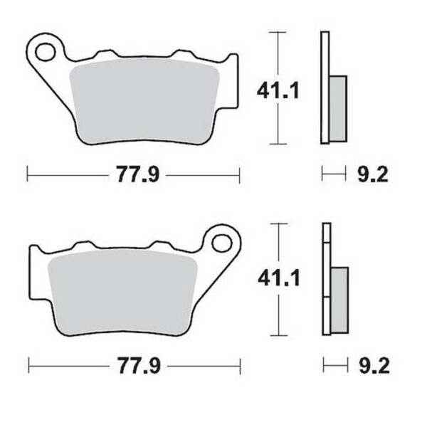 MMT Brake Pad Rear KTM,,-03 TM,,-00 HVA,,-05-0