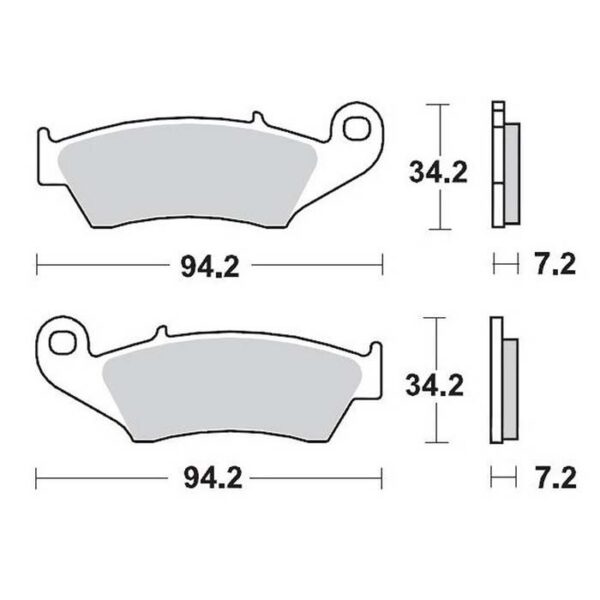 MMT Brake Pad Front YZ+F98-07 CR+F95-,, KX+F94-,, RM+Z96--0