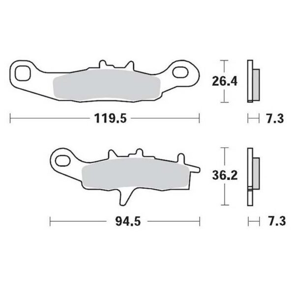 MMT Brake Pad Front KX80/85 97-,, RM85 05-,,-0