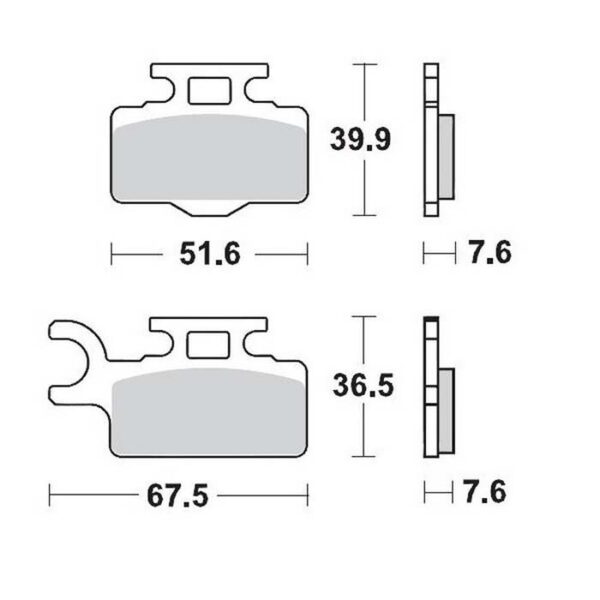 MMT Brake Pad Front KX65 00-,, RM65 03-,,-0