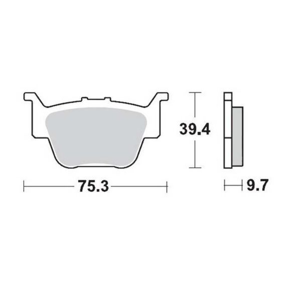 MMT Brake Pad TRX450R 04-13-0