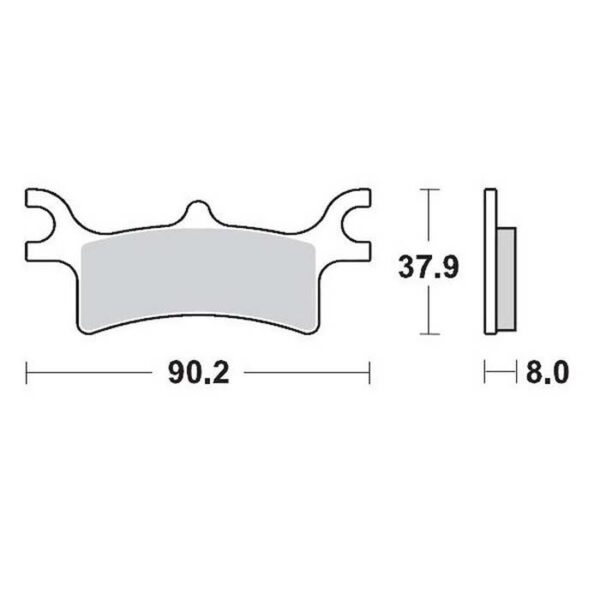 MMT Brake Pad Rear Polaris Predator 500-0