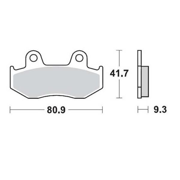 MMT Brake Pad Rear YFZ450 06-15-0