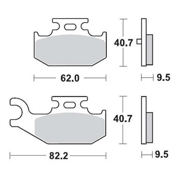 MMT Brake Pad Rear YFM700 Raptor-0