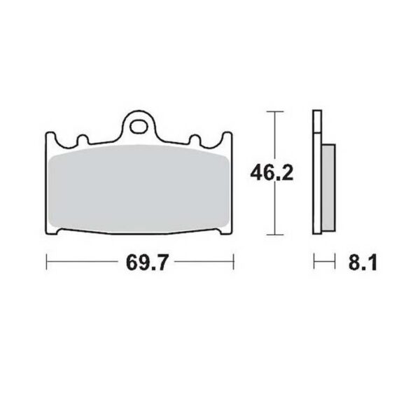 MMT Brake Pad Front 4-Piston Caliper Race-0